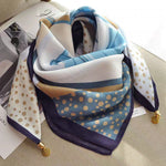 The Magnetic Clasp Square Scarf | Premium Fiber Blend