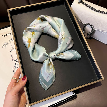 100% Mulberry Silk Versatile Square Scarf