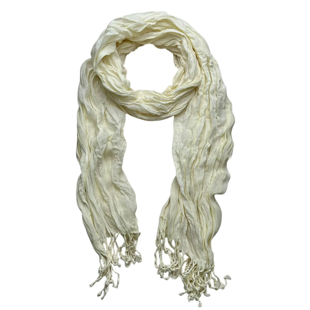 Aura Crinkle Weave Scarf | Premium Textured Wrap