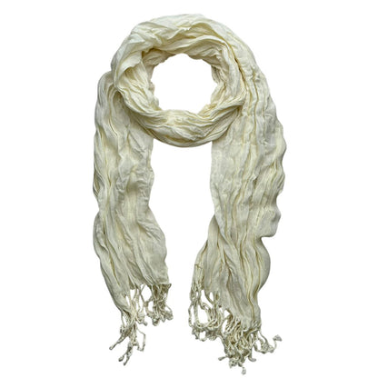 Aura Crinkle Weave Scarf | Premium Textured Wrap