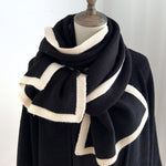 Insulated Knit Scarf for Women in Solid Colors