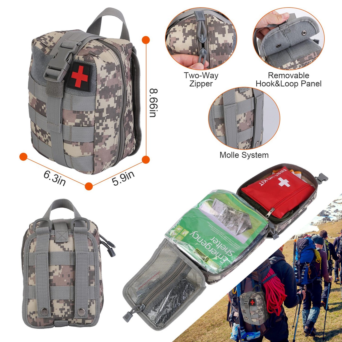 The Sentinel 125-Piece Professional Survival & First Aid Kit