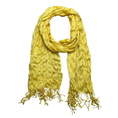 Solara Crinkle Shawl Scarf | Premium Fiber Blend | Versatile Wrap