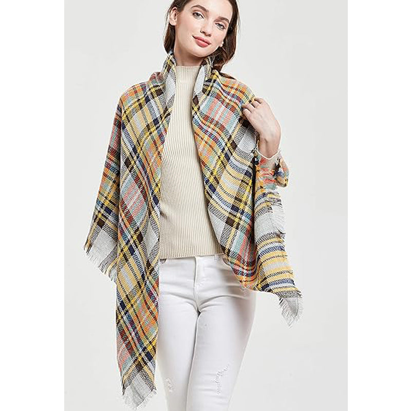 The Glencairn Oversized Cashmere-Blend Tartan Wrap