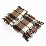 Women's Plaid Velvet Scarf