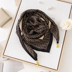 The Magnetic Clasp Square Scarf | Premium Fiber Blend