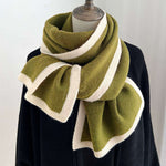 Insulated Knit Scarf for Women in Solid Colors