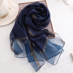 Pure Silk Scarf | Lightweight Summer Wrap & Versatile Cover-Up