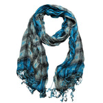 The Aura: Extra-Long Jacquard Crinkle Scarf