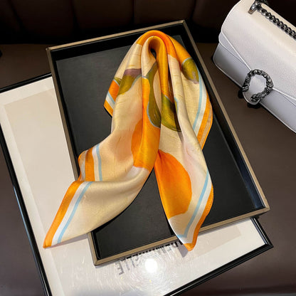 100% Mulberry Silk Versatile Square Scarf