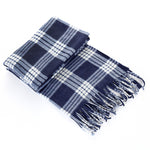 Women's Plaid Velvet Scarf