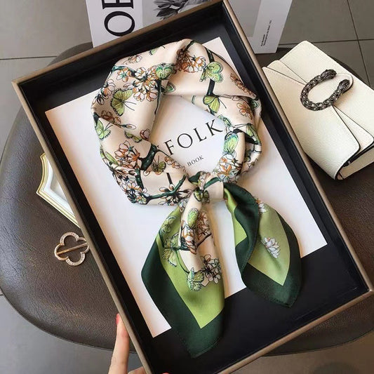 The Essential Square Floral Scarf