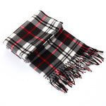 Women's Plaid Velvet Scarf