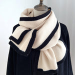 Insulated Knit Scarf for Women in Solid Colors