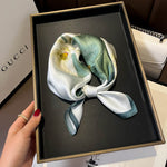 100% Mulberry Silk Versatile Square Scarf