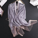 Pure Silk Scarf | Lightweight Summer Wrap & Versatile Cover-Up