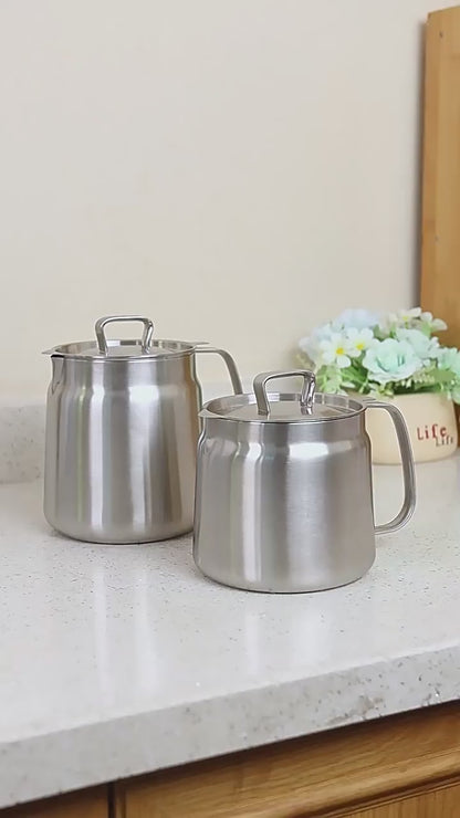 Stainless Steel Oil Filter & Fry Pot