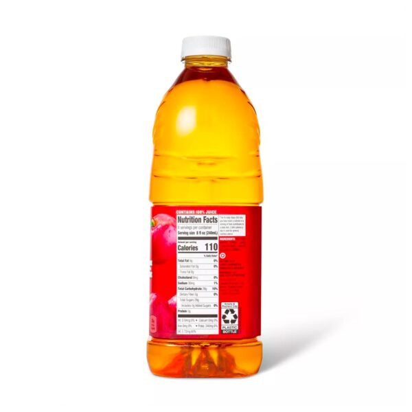 100% Apple Juice - 64 fl oz Bottle - Image 2