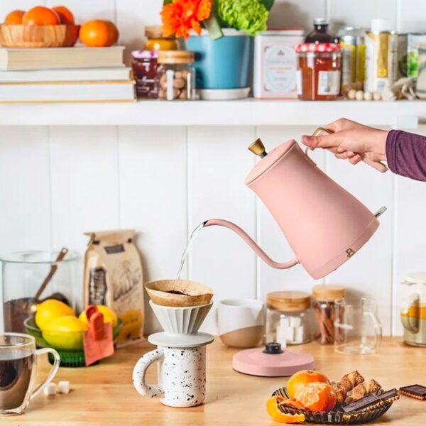 Beautiful 1-Liter Electric Gooseneck Kettle 1200 W, Rose by Drew Barrymore - Image 2